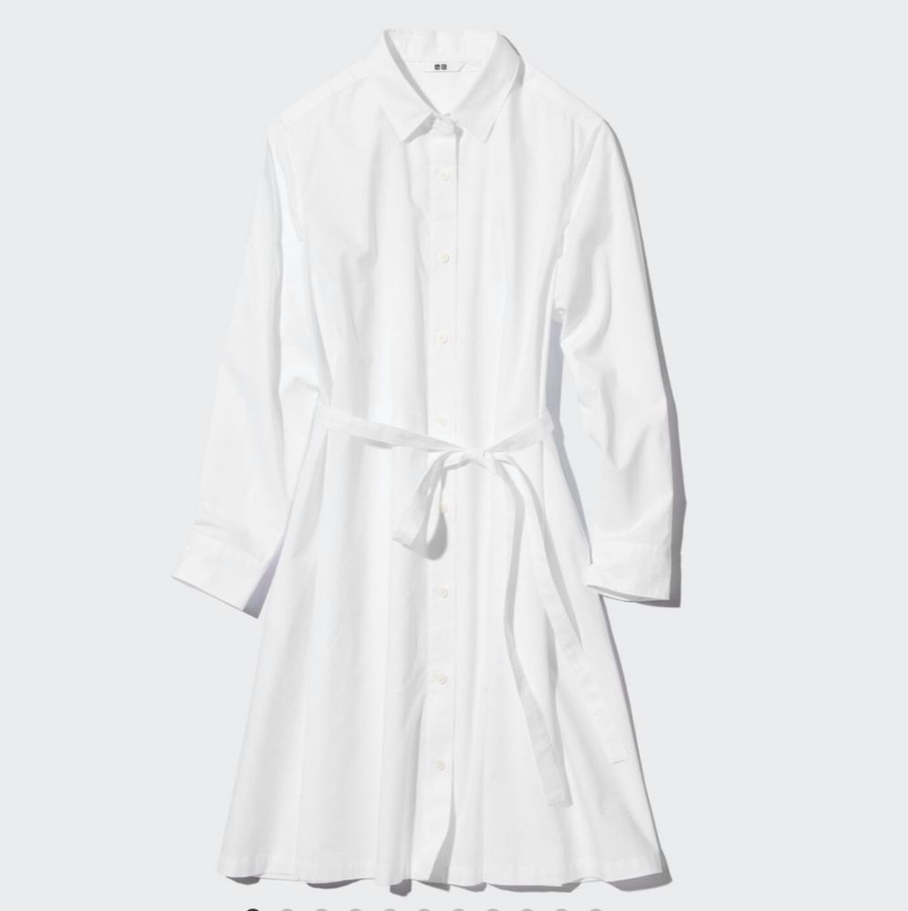 Сукня-халат UNIQLO біла 100% котон Розмір S