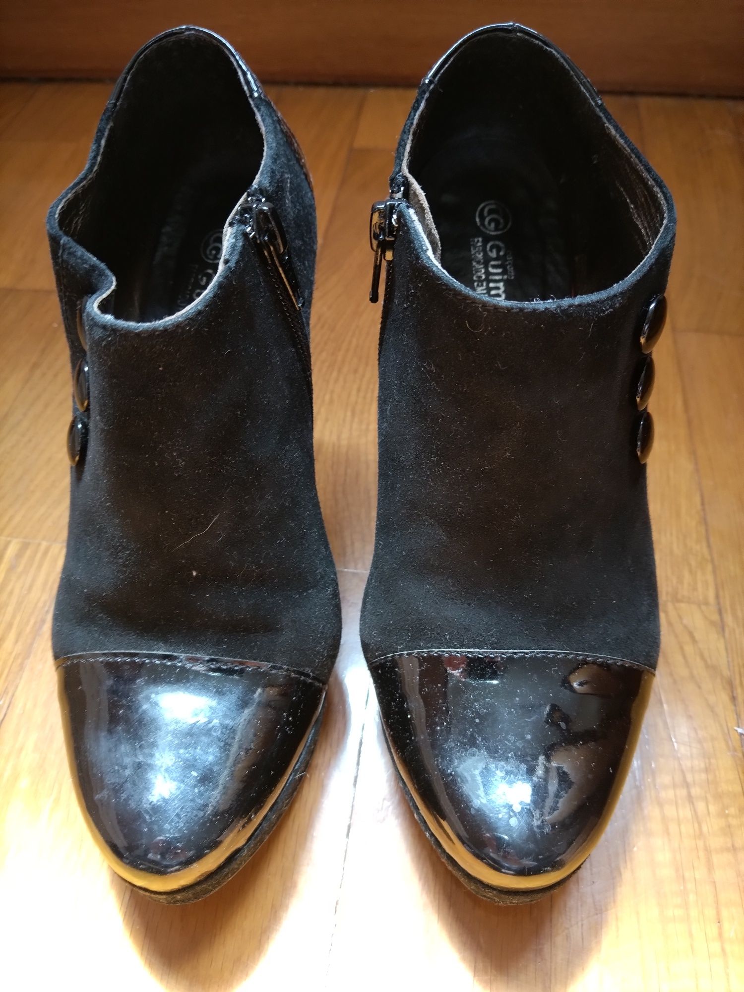 Sapatos/botins tacão alto pretos