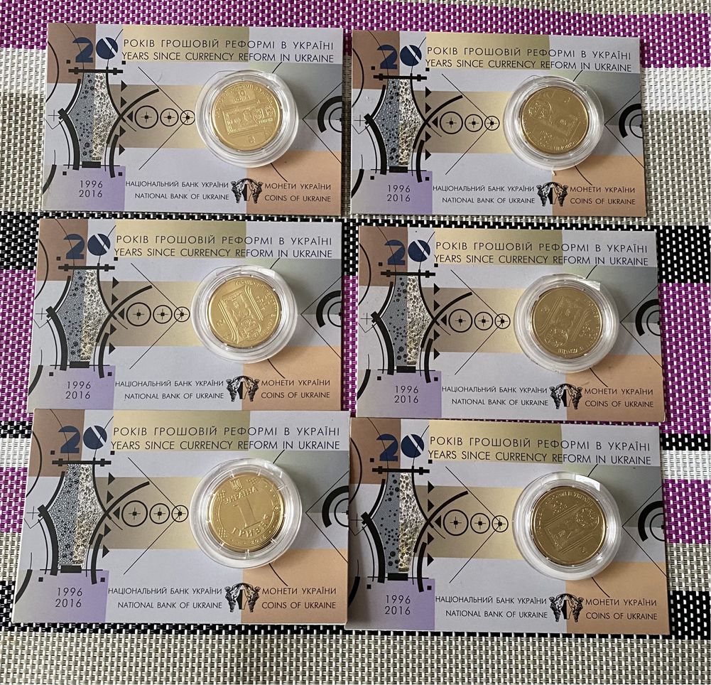 Роллы обиходных монет,редкие обиходные монеты, 1 гривня 2016