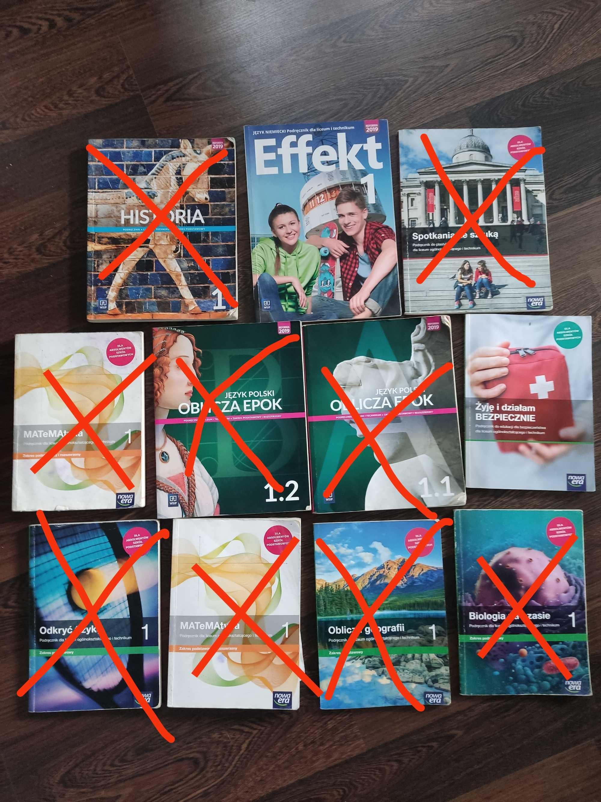 Sprzedam książki do pierwszej klasy liceum  i technikum