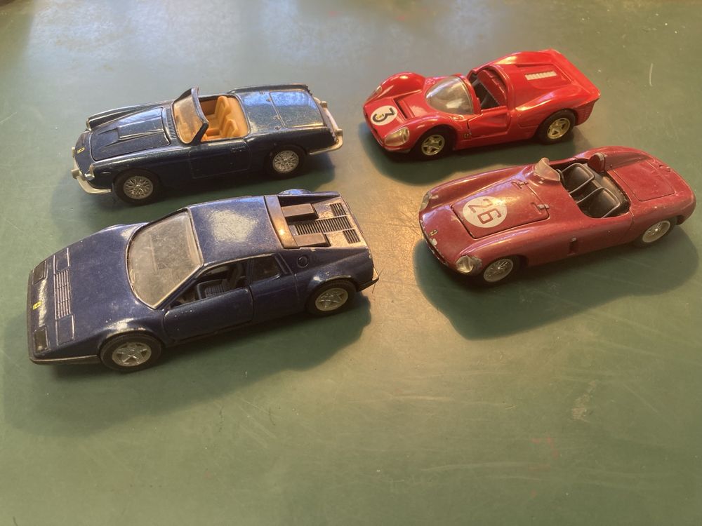 Lote 4 Miniaturas Ferrari Shell Classico
