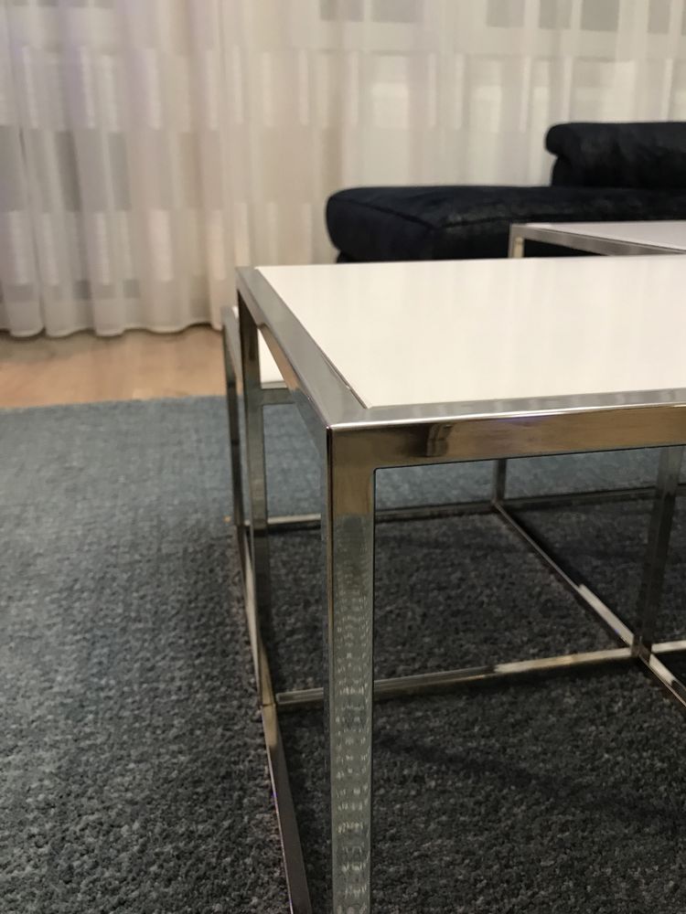 Stolik kawowy stal nierdzewna polerowana