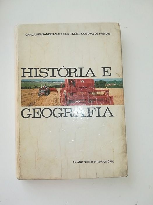 História e Geografia LIVRO ANTIGO