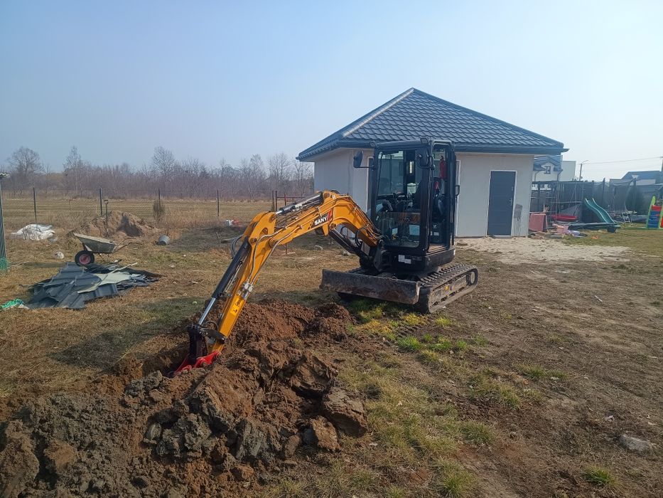 Usługi minikoparką