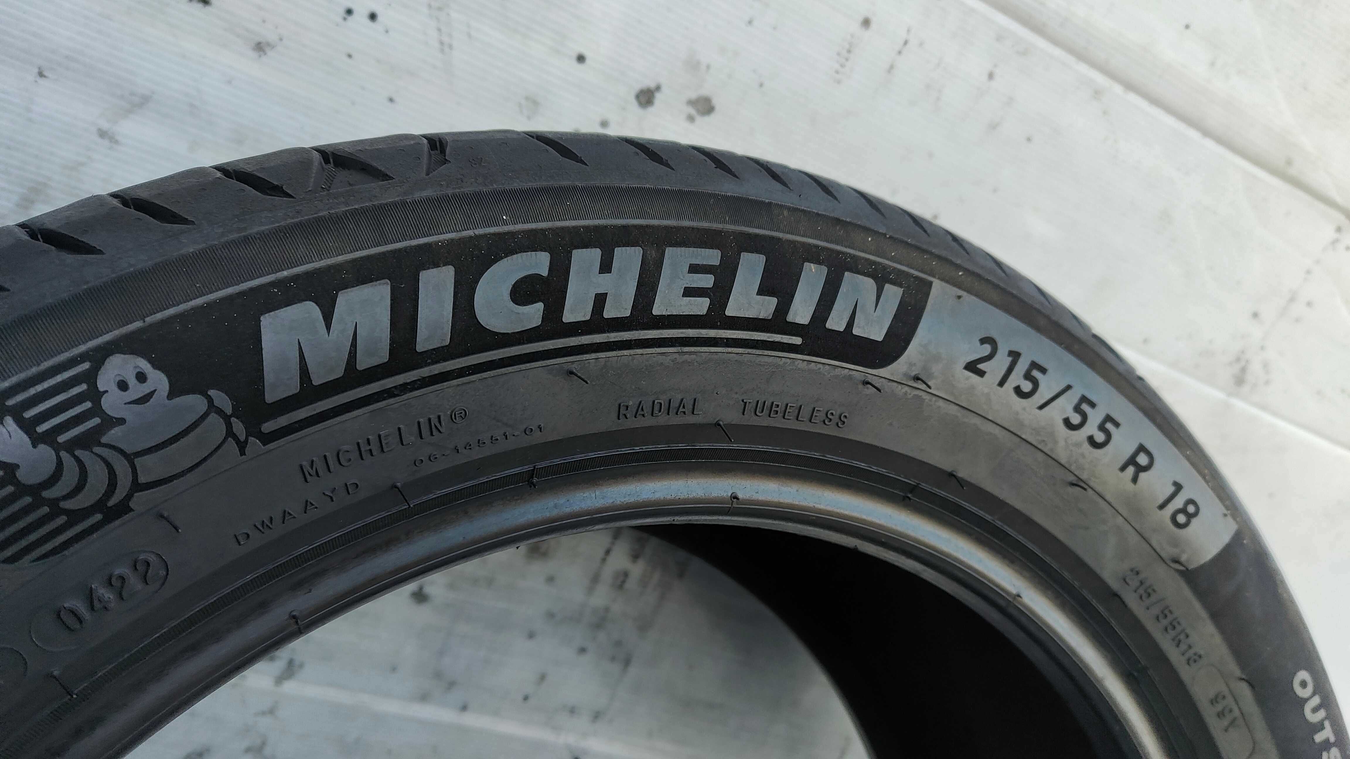 Opony Letnie 215/55/18 Michelin 2szt 2021/22r MB