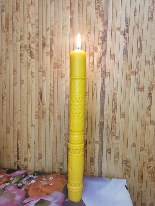 Свічка стрітенська з бджолиного воску