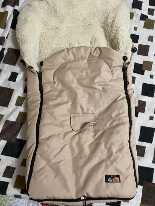 Конверт на овчине очень тёплый