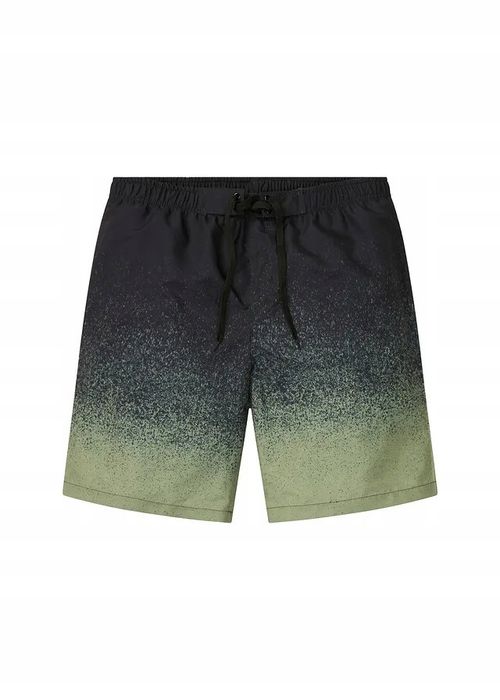 B.P.C męskie szorty kąpielowe czarno-zielone z nadrukiem r.52/54