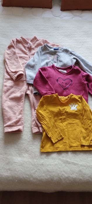 Paka ubrań dla dziewczynki rozmiar 80