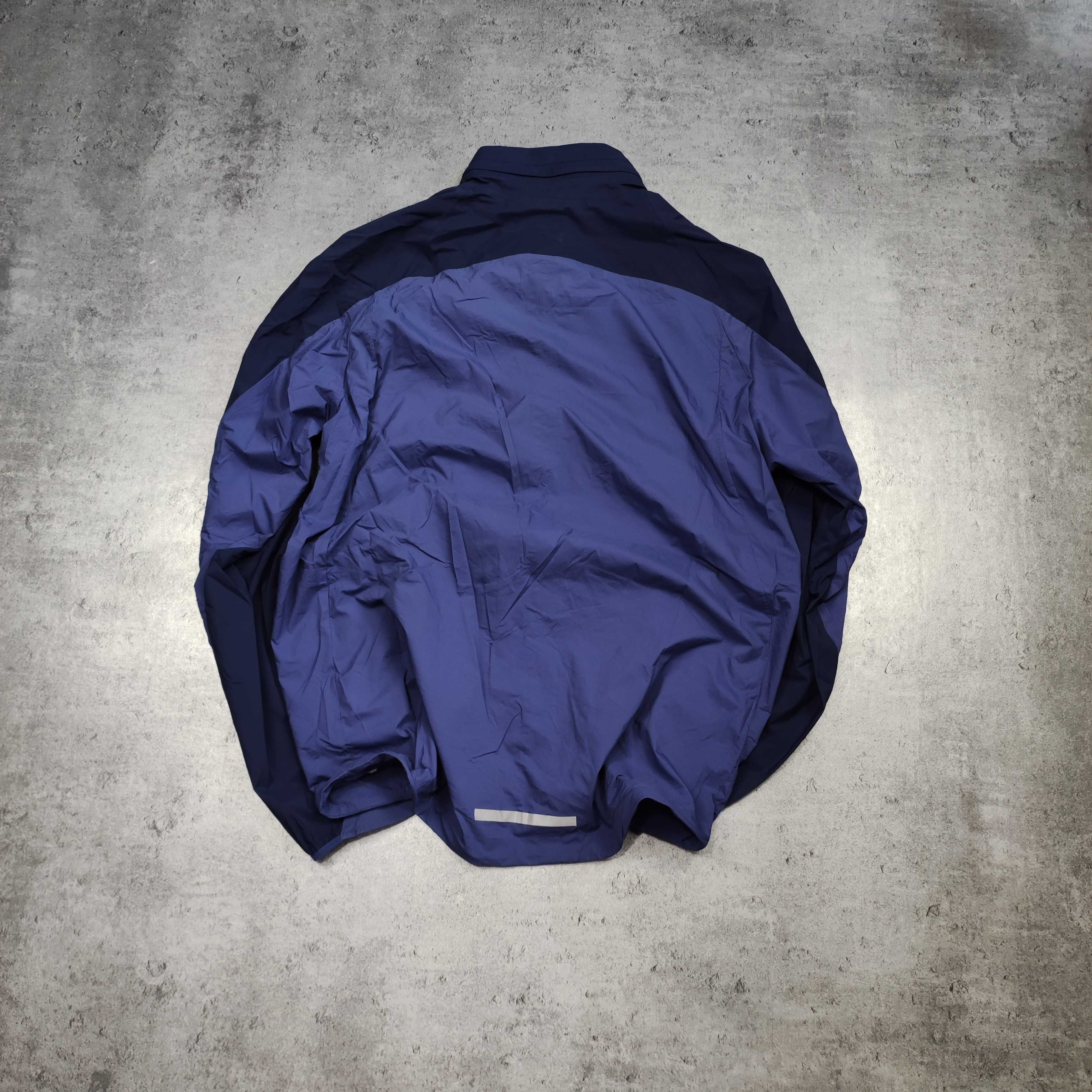 MĘSKA Lekka Kurtka Wiatrówka Biegowa Nike Shield Fioletowa Logo Therma