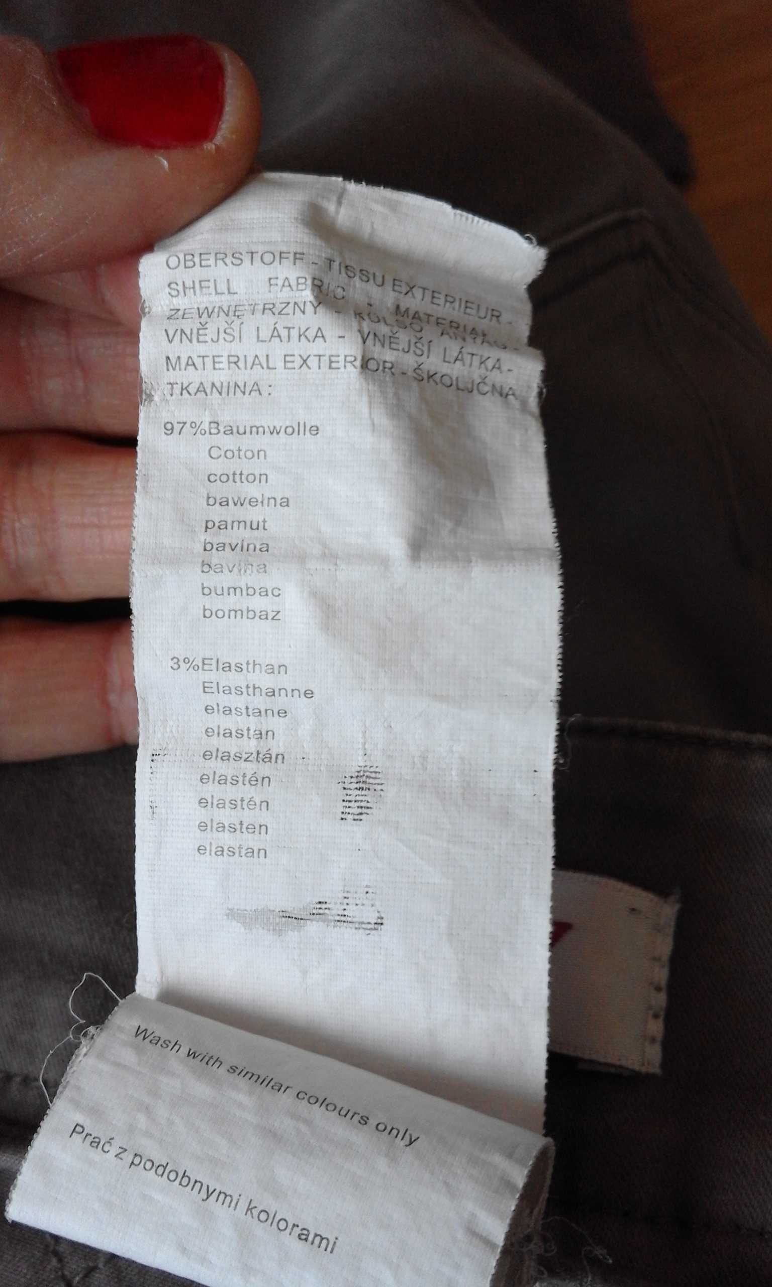 spodnie beżowe 40 proste nogawki rurki Orsay