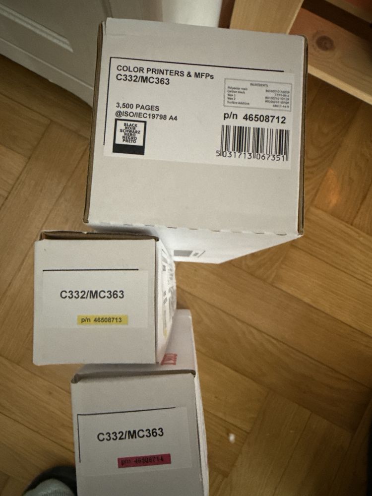 Drukarka OKI C332 z nowymi oryginalnymi tonerami