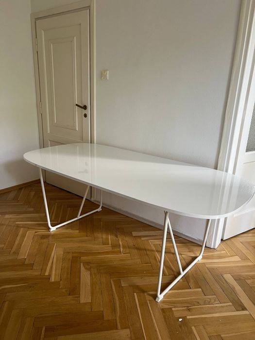 Piękny bialy składany stół super stan 180 cm scandi