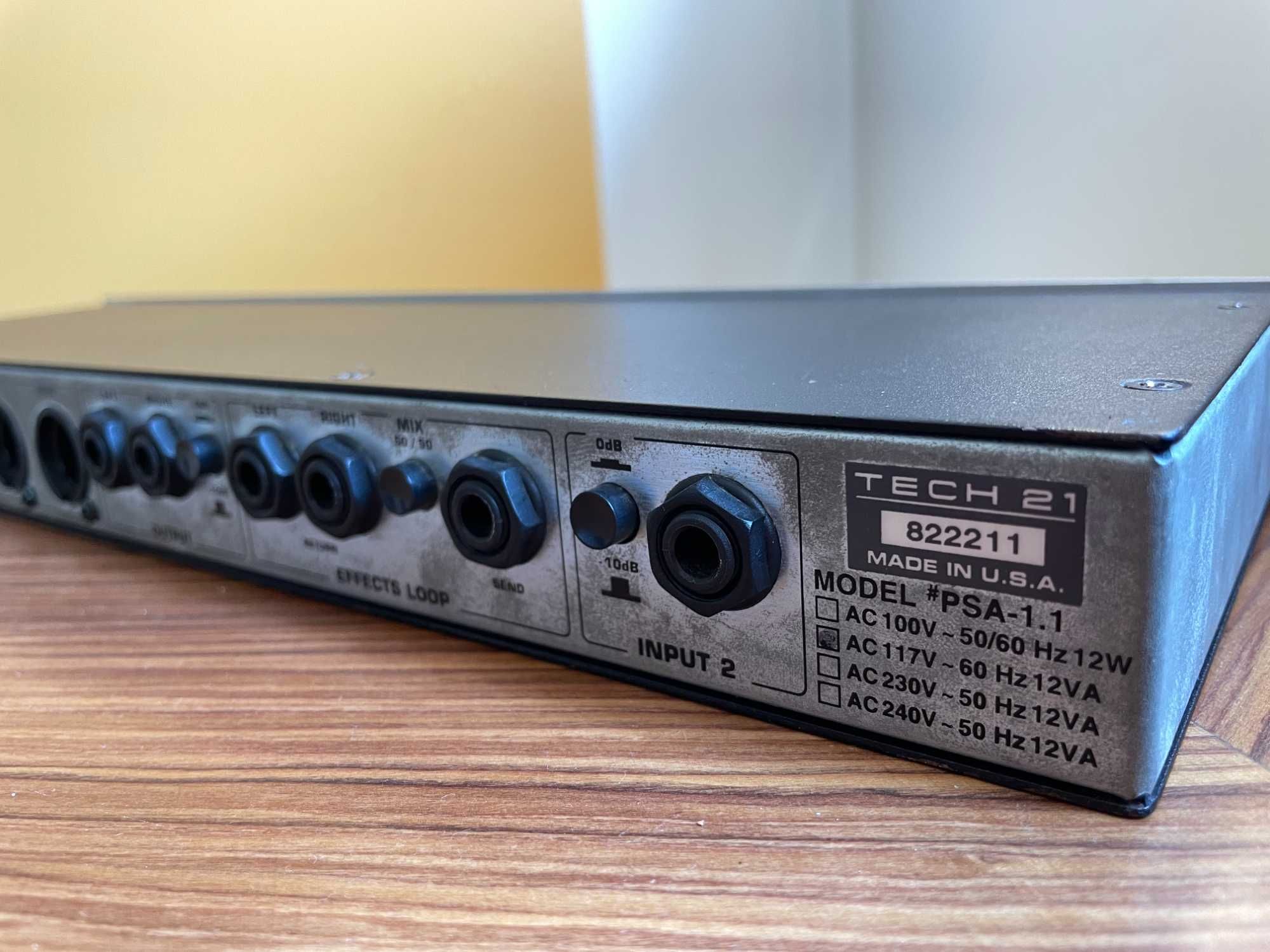 PSA-1.1 Sansamp Rack Amp Simulator + Transformador 110/220V + SoftCase