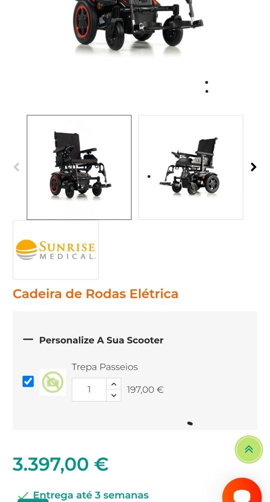 Vendo cadeira de rodas eléctrica