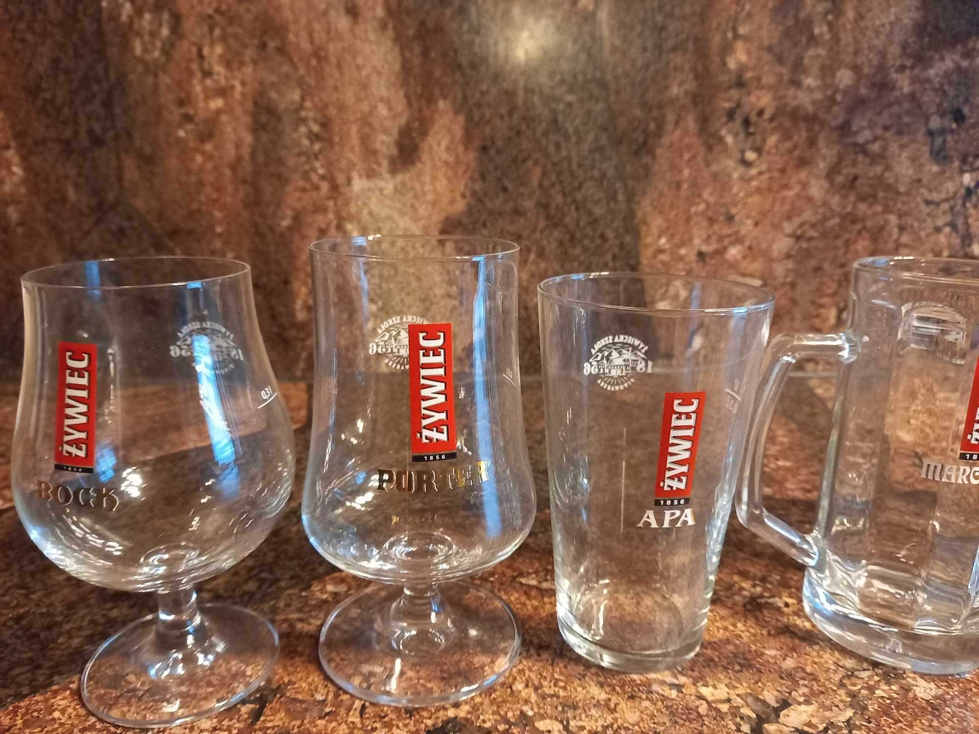 prezentowy zestaw konesera piwa i marki Żywiec 6 szklanek