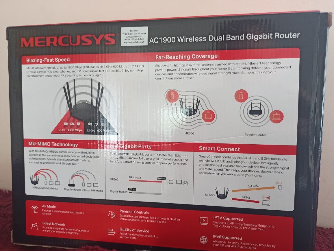 Router Mercusys AC1900