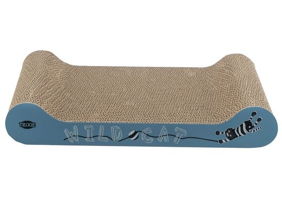 Kartonowy drapak / legowisko dla kota z kocimiętką i motywem 41x7x24cm