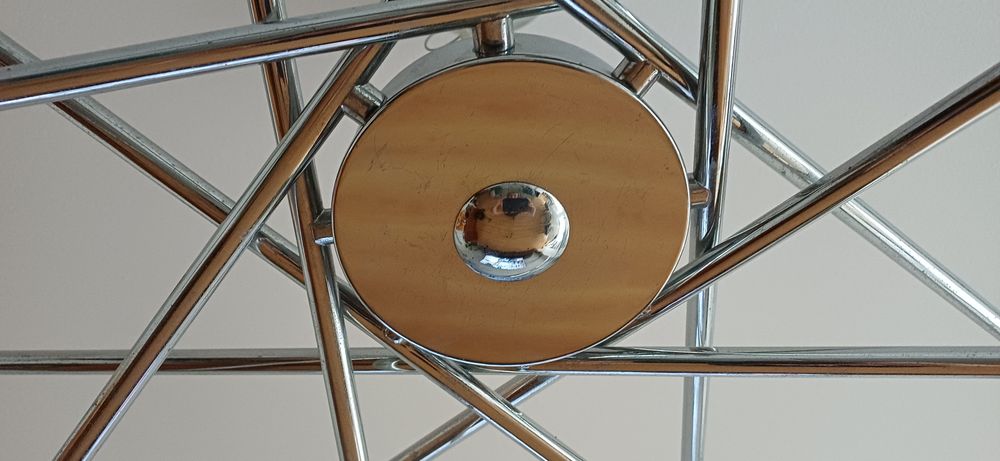 Candeeiro teto prateado