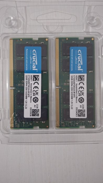 Crucial 64GB DDR4-3200Mhz CT2K32G4SFD832A