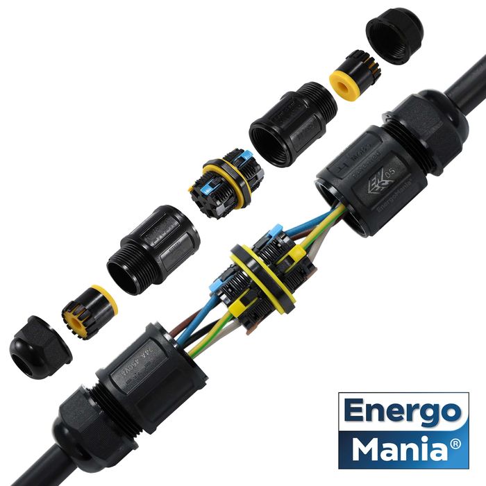 Mufa złącze puszka kablowa IP68 do łączenia hermetycznie kabli w ziemi