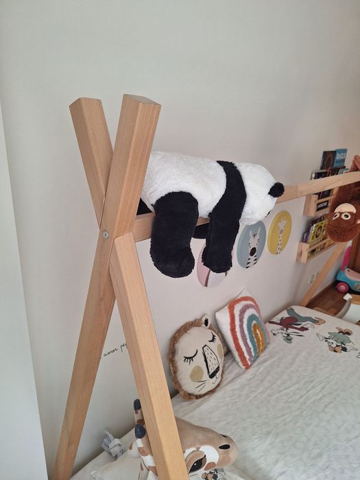 Cama Tipi de Madeira 90x200 - Como nova