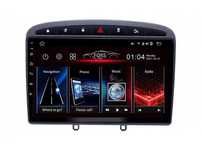 Radio samochodowe Android Peugeot 308, 408 (9", UV, black) 2007.-2013