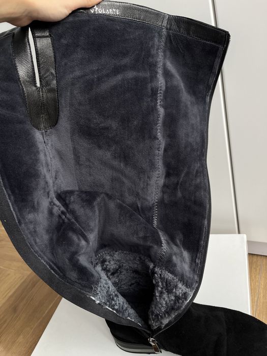 Ботфорди зимові з натуральною цегейкою