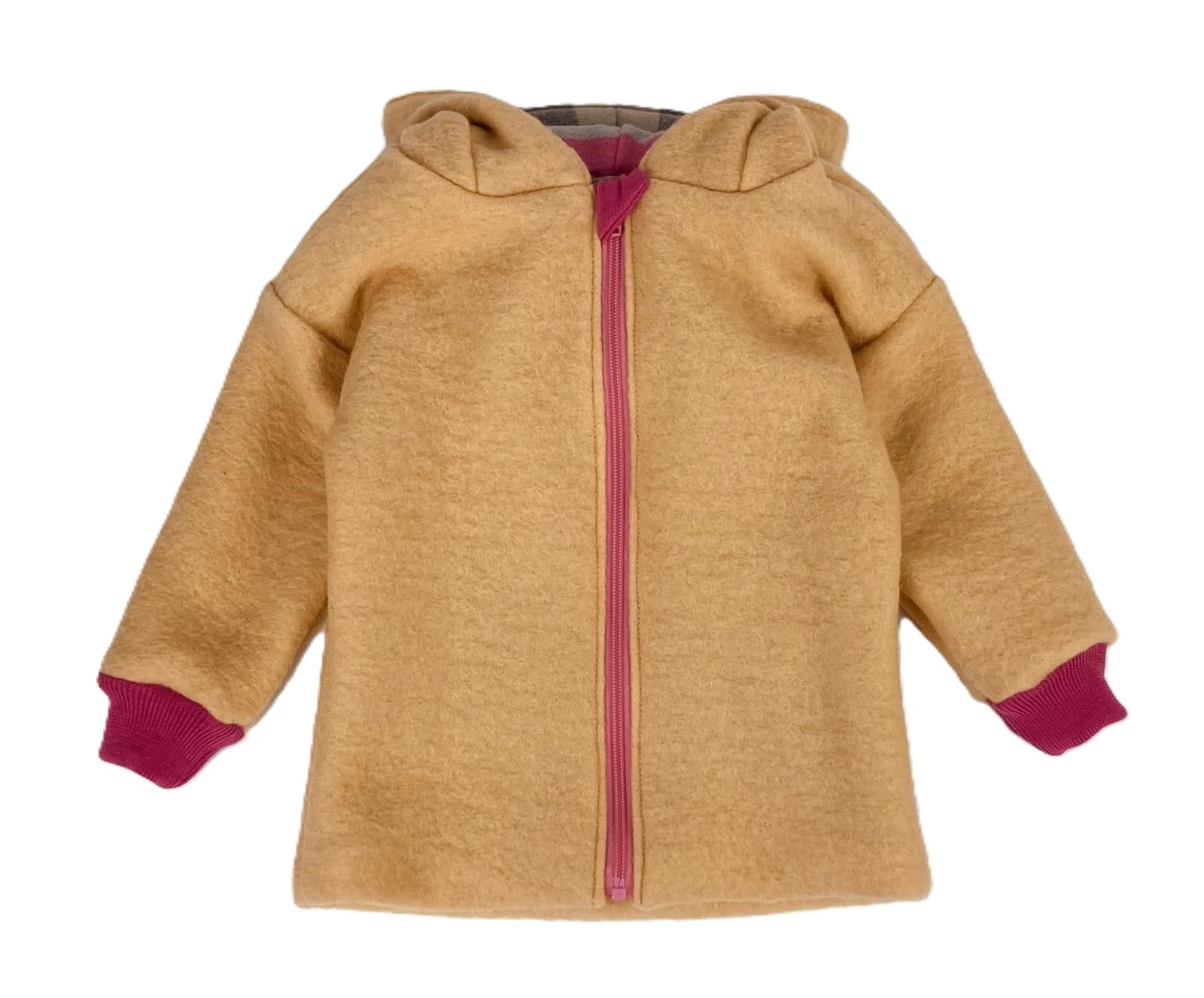 Kurtka 100% wełna parzona 92 cm wool merino