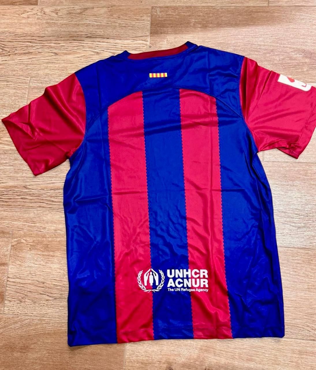 Camisola do Barcelona do S ao Xxl original com código de barras