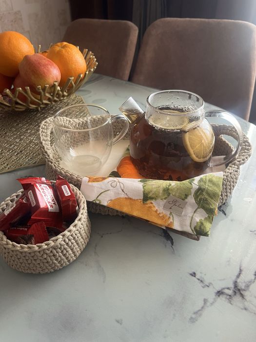 Кошики плетені, органайзери для зберігання, набір кошиків.