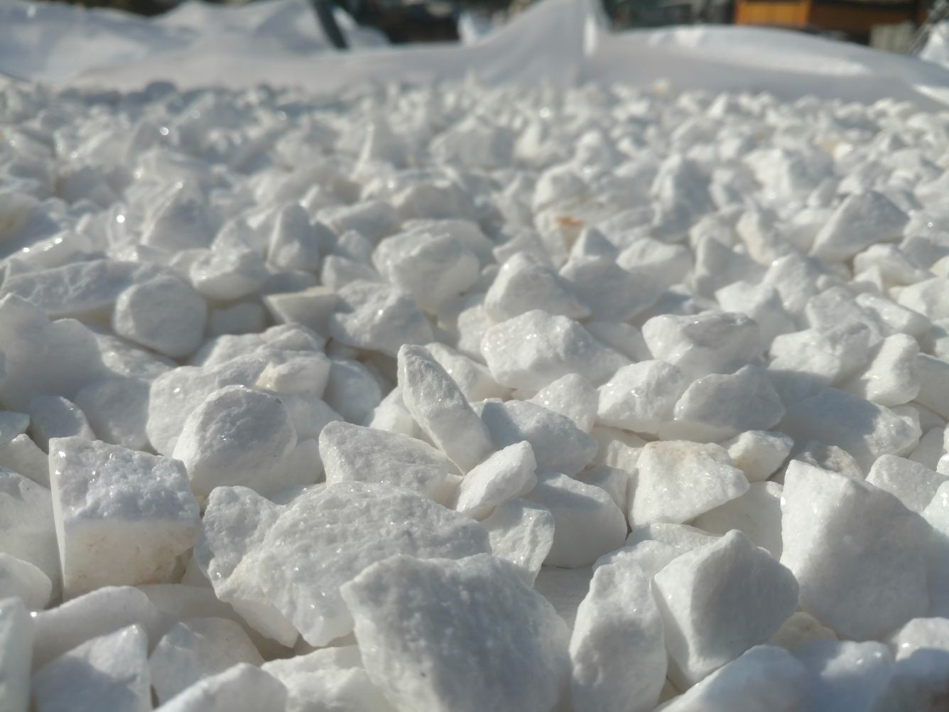 Otoczak Thassos śnieżno biały grecki kamień White Angel Thasos grys