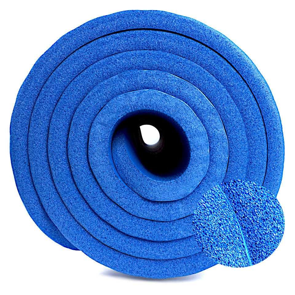 Nowa MATA DO ĆWICZEŃ Gruba Fitness Jogi Yoga 1,5 cm Niebieska
