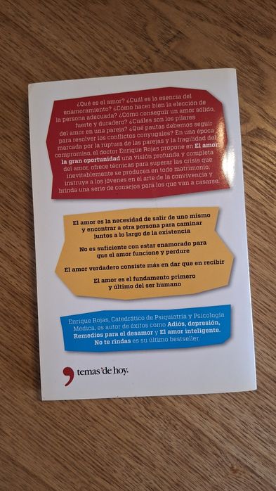 Livro "El amor:la gran oportunidad"