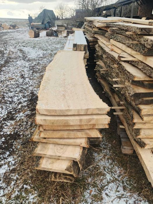 deski jesion dąb tarcica jesionowa dębowa mokra 5 cm 50mm