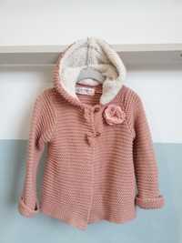 Sweterek rozpinany, płaszczyk ZARA, 92-98