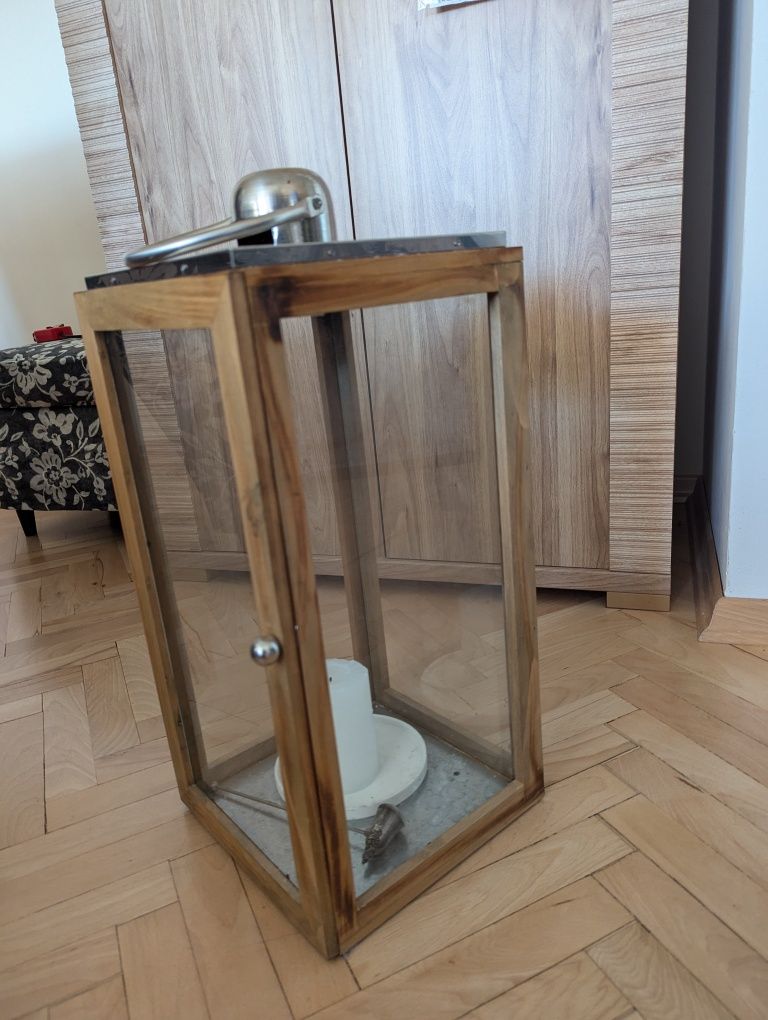 Lampion drewniany szwedzkiej firmy Duka