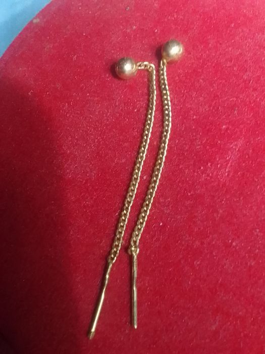 Золото серьги 585.