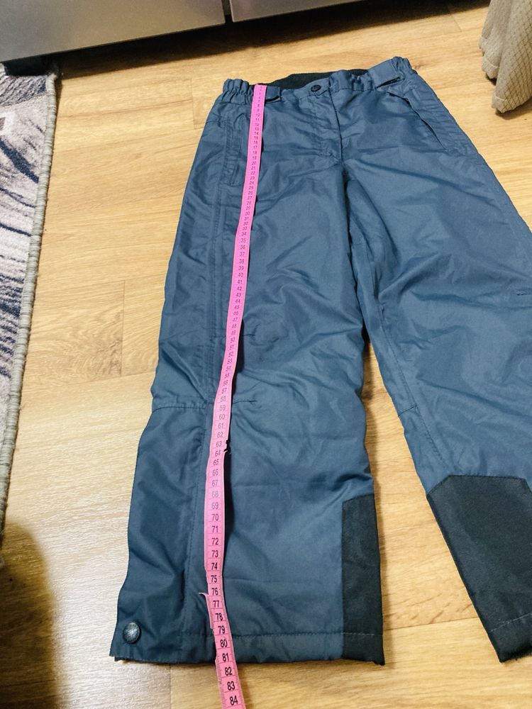Зимние штаны теплые комбинезон лыжные на мальчика 7 8 лет