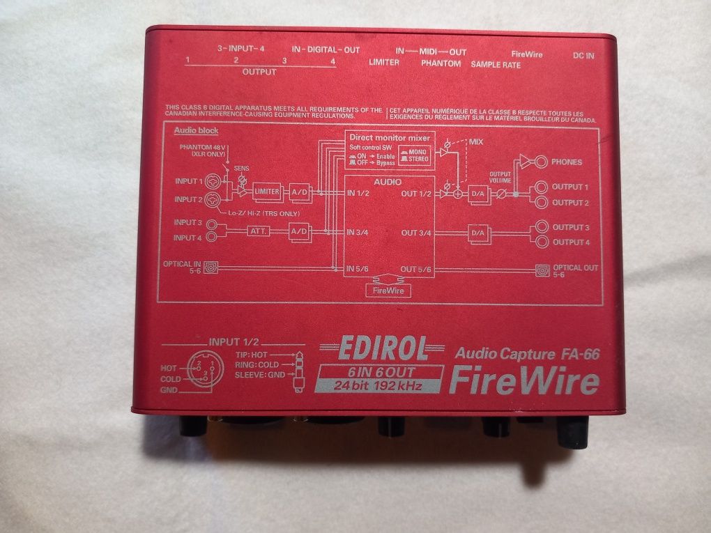 Placa de som Edirol FA-66