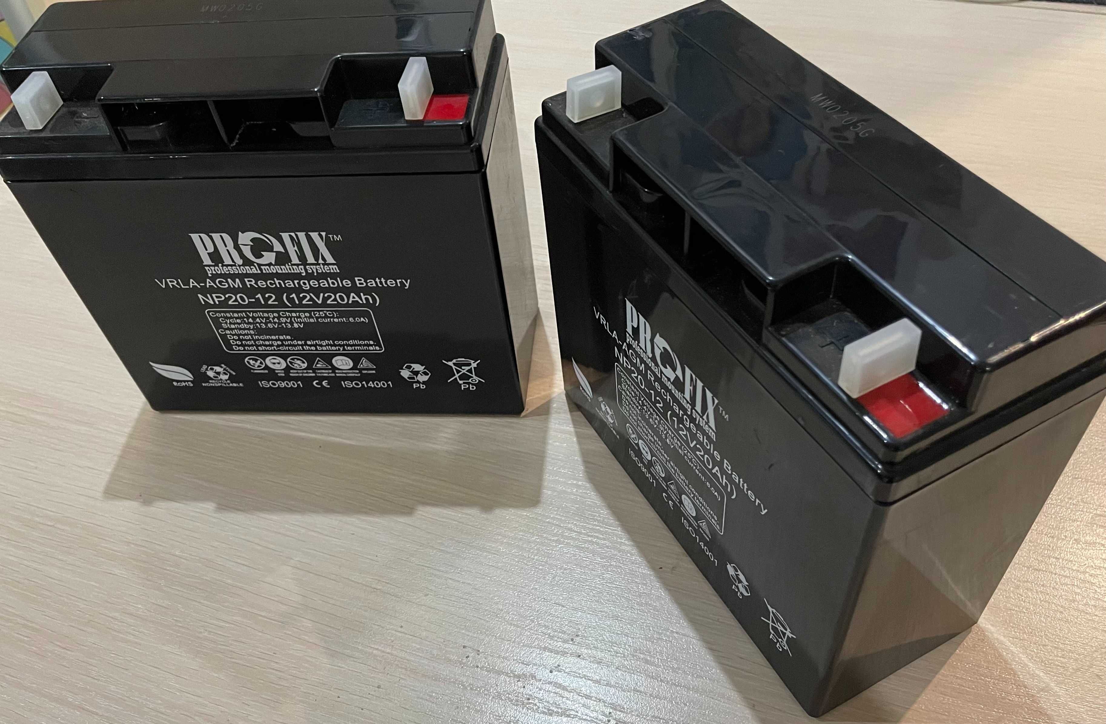 Батарея до ДБЖ ProFix VRLA-AGM, 12V 20Ah