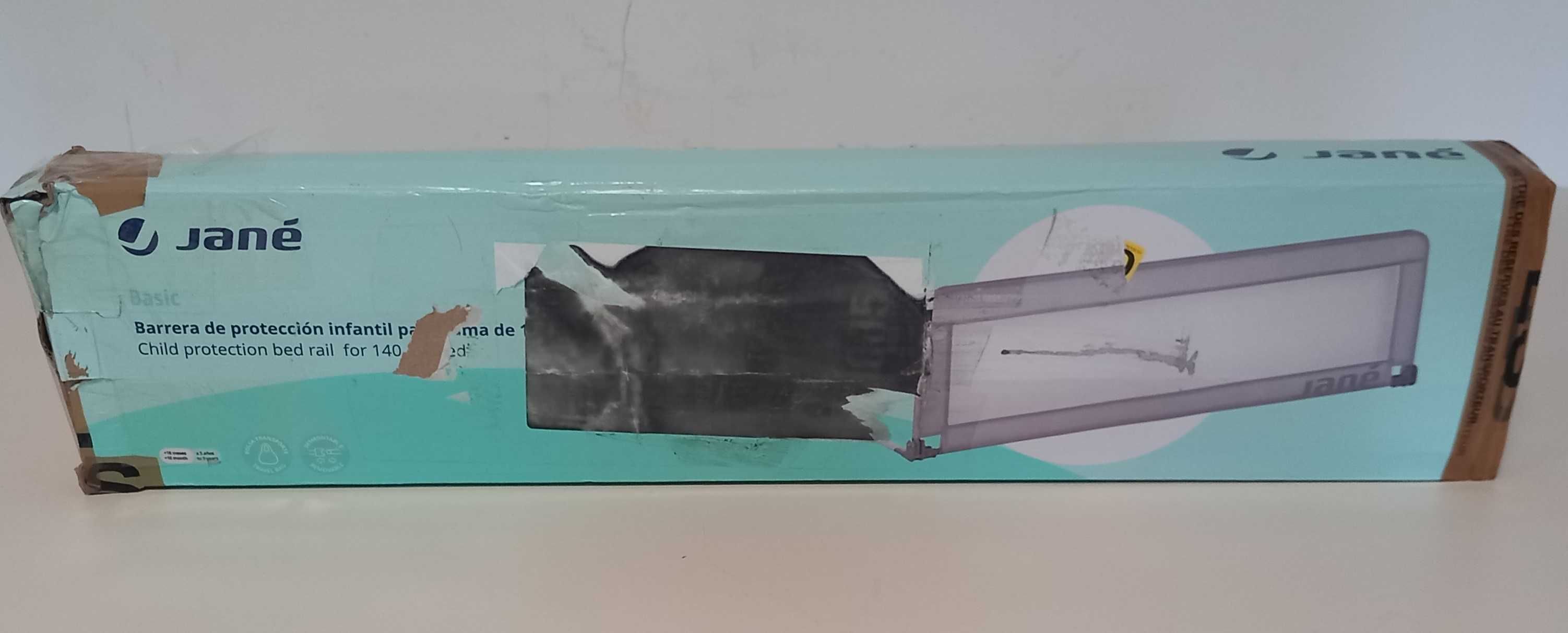Jane Barierka ochronna do łóżka 140 x 50 cm szara składana B109 A