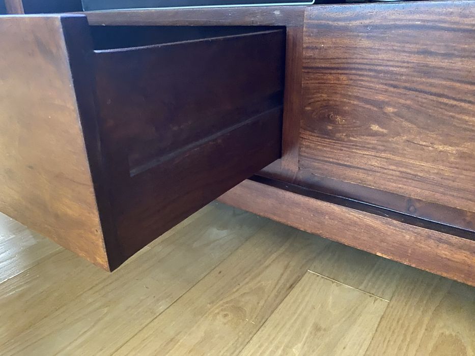 Szafka RTV naturalne drewno Palisander