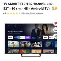 Tv smart tech 32 HA20V3 (LED 32- 80 cm  HD -ANDROID  TV