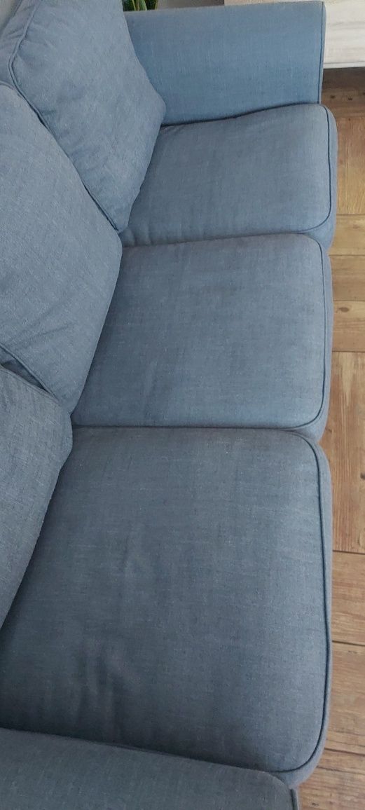 Sofa EKTORP Ikea 3-osobowa, ciemnoszary Hakebo