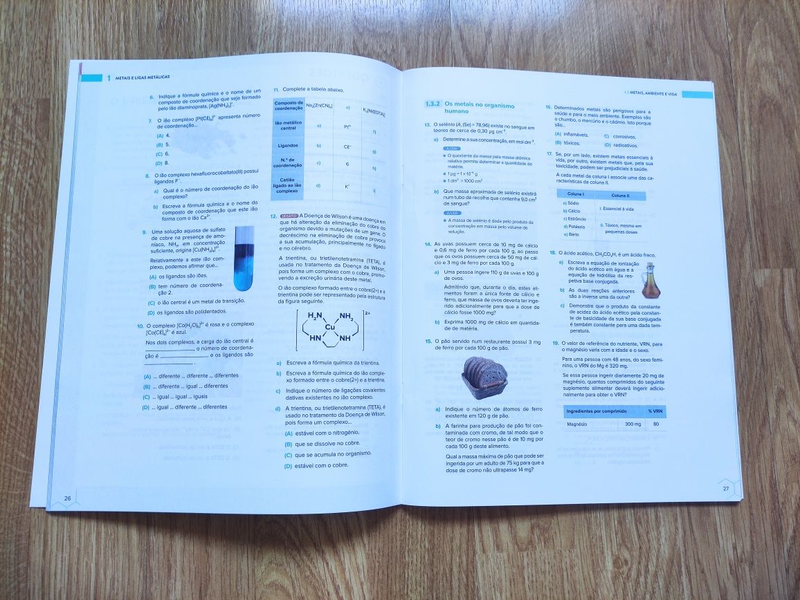 Química 12°-Caderno de Exercícios e Problemas - Leya