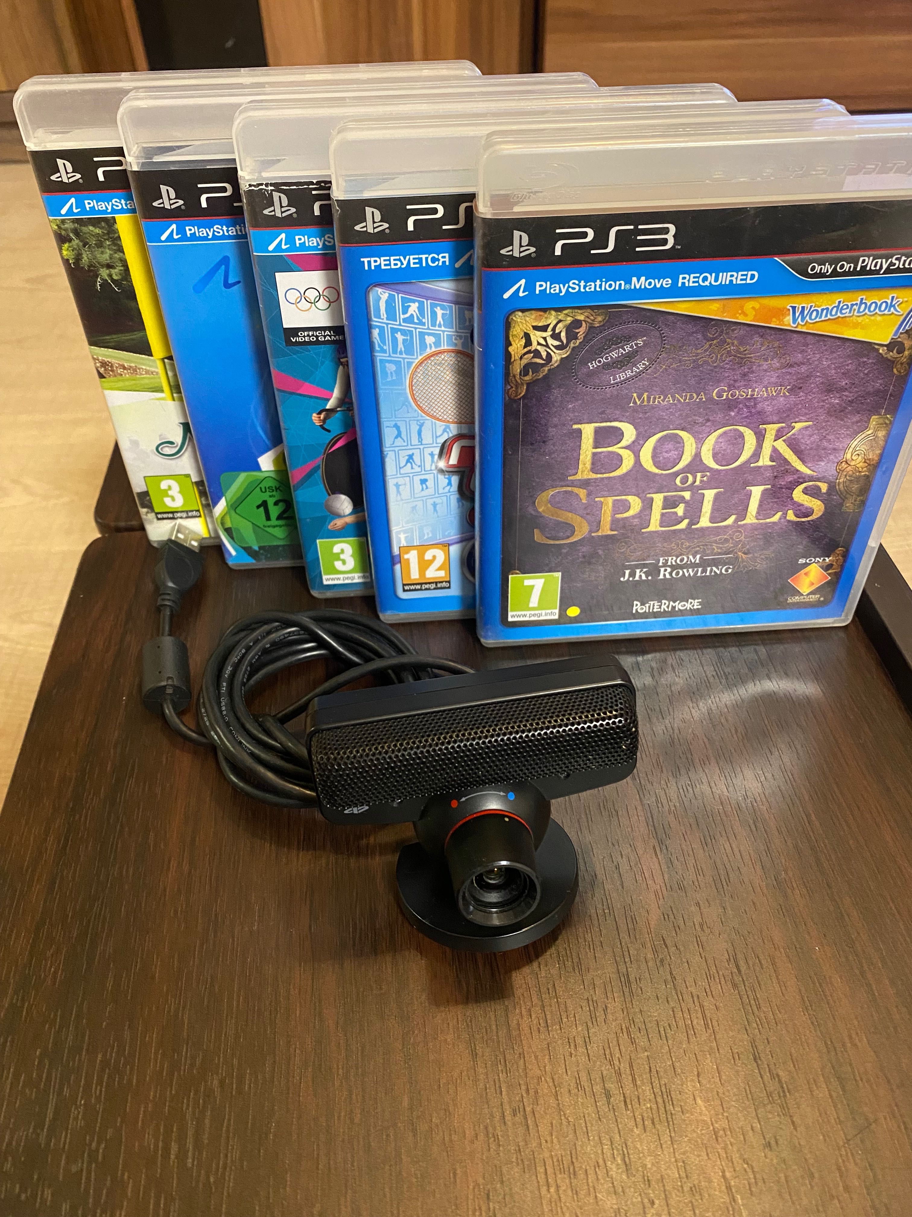 Комплект камера та диски playstation 3