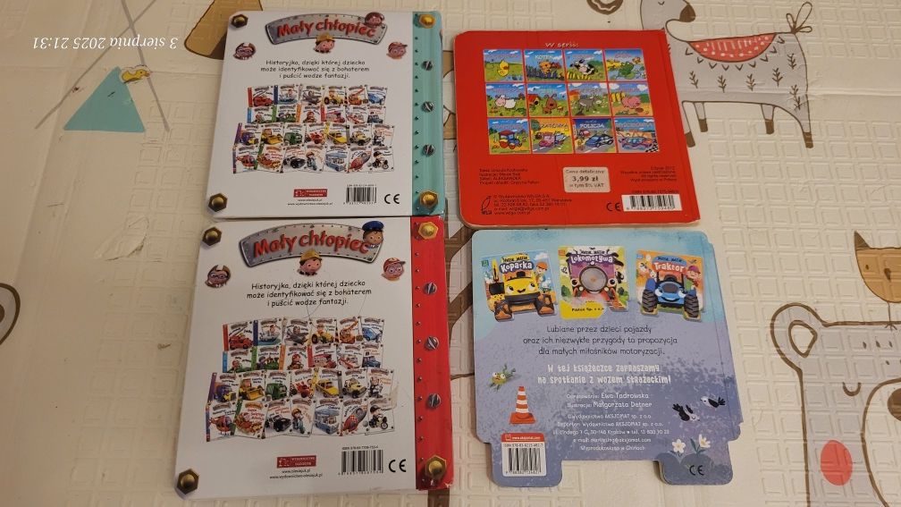 Puzzle progresywne czyczu pojazdy na budowie plus gratis 4 książeczki