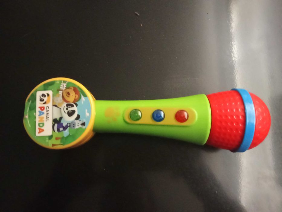 Brinquedo microfone Panda