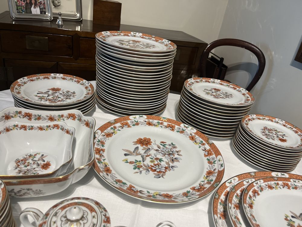 Servico de jantar da Magnolia da Vista Alegre